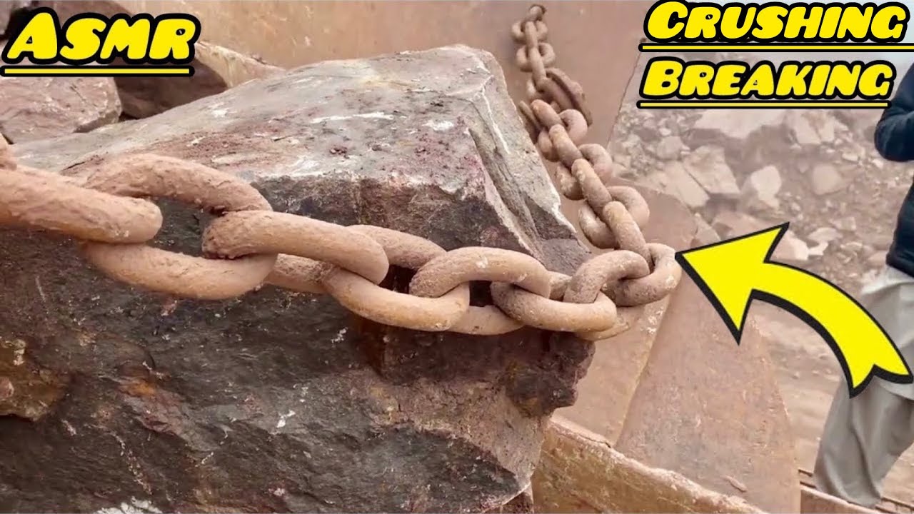 ASMR Giant Jaw Rock Stone Crushing-Soothing Sounds & Powerful Crushing. Sand crushing.#asmrsounds