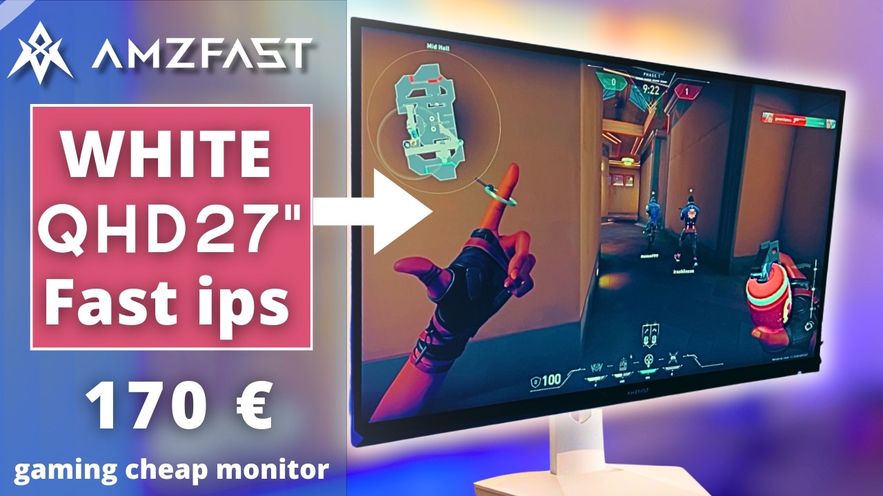 &Eacute;CRAN GAMING BLANC : La P&Eacute;PITE &agrave; 170&euro; ? (Test Amzfast QHD 200Hz)