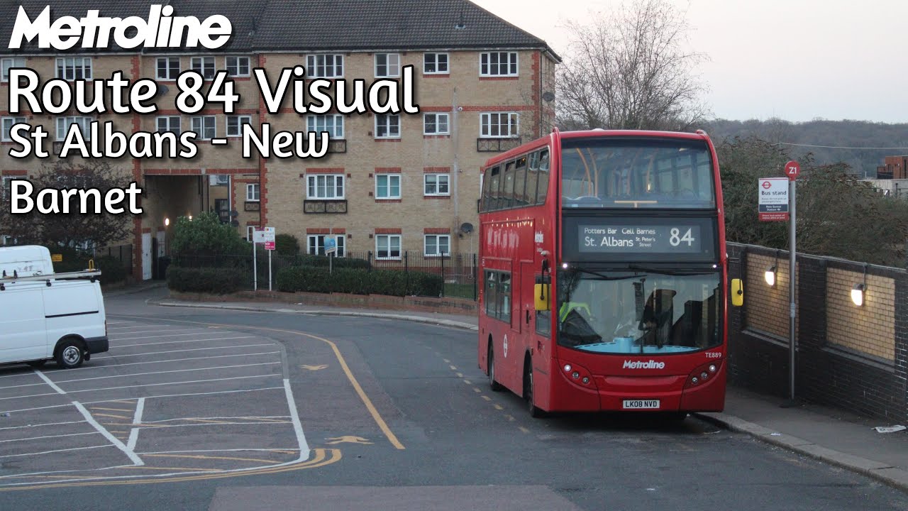 *FINAL WEEK* Metroline Route 84 | FULL ROUTE VISUAL | St Albans - New Barnet | TE889