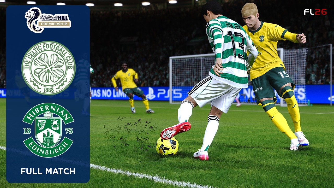 FL 26 | Celtic FC vs Hibernian FC | Scottish Premiership 25/26 | Full Match Simulation | 2K HDR | PC