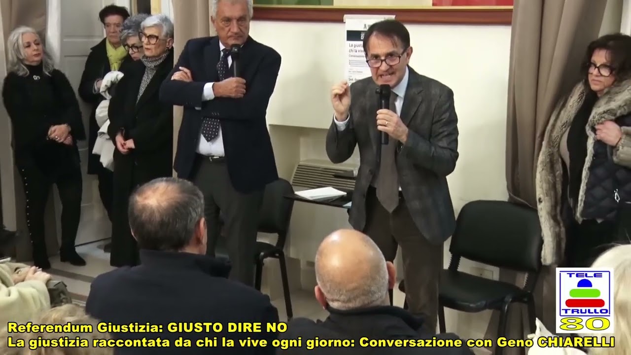 Referendum Giustizia: GIUSTO DIRE NO. Conversazione con Geno Chiarelli. 06/02/26