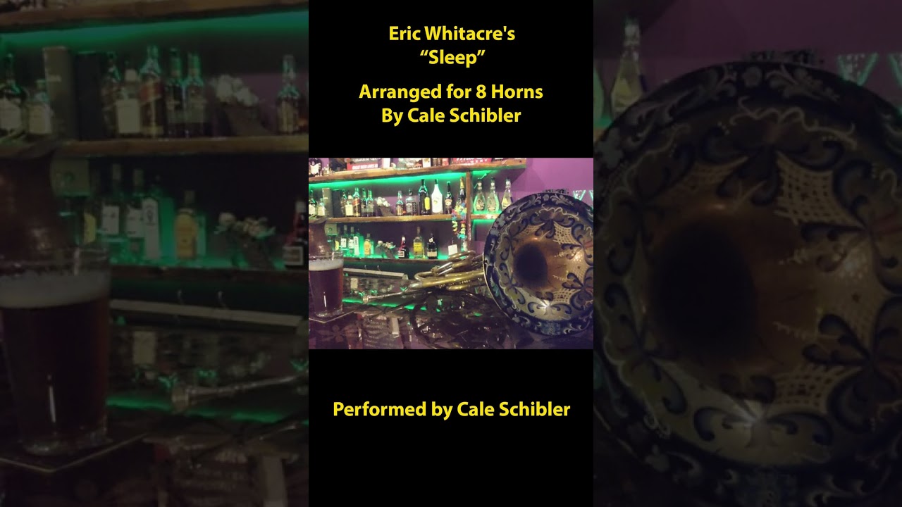 Eric Whitacres Sleep. Arranged for 8 horns, and all parts played by me