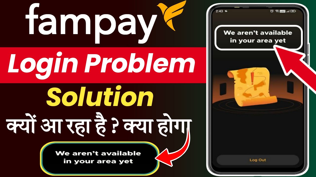 fam app we aren't available in your area yet problem |