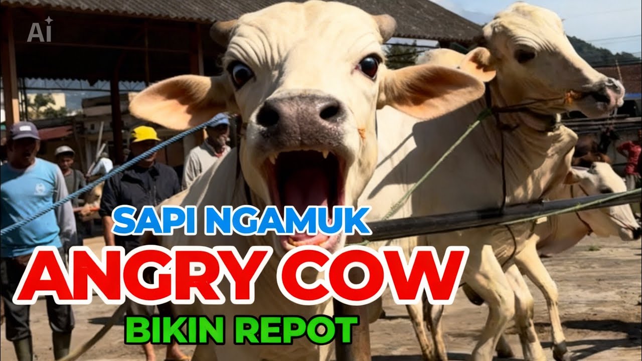 SAPI BETINA SUPER NGAMUK‼️LANGSUNG KENA JAGAL 🔥#masbjahsapi #cow #angrycow #viralvideo #fyp #viral 