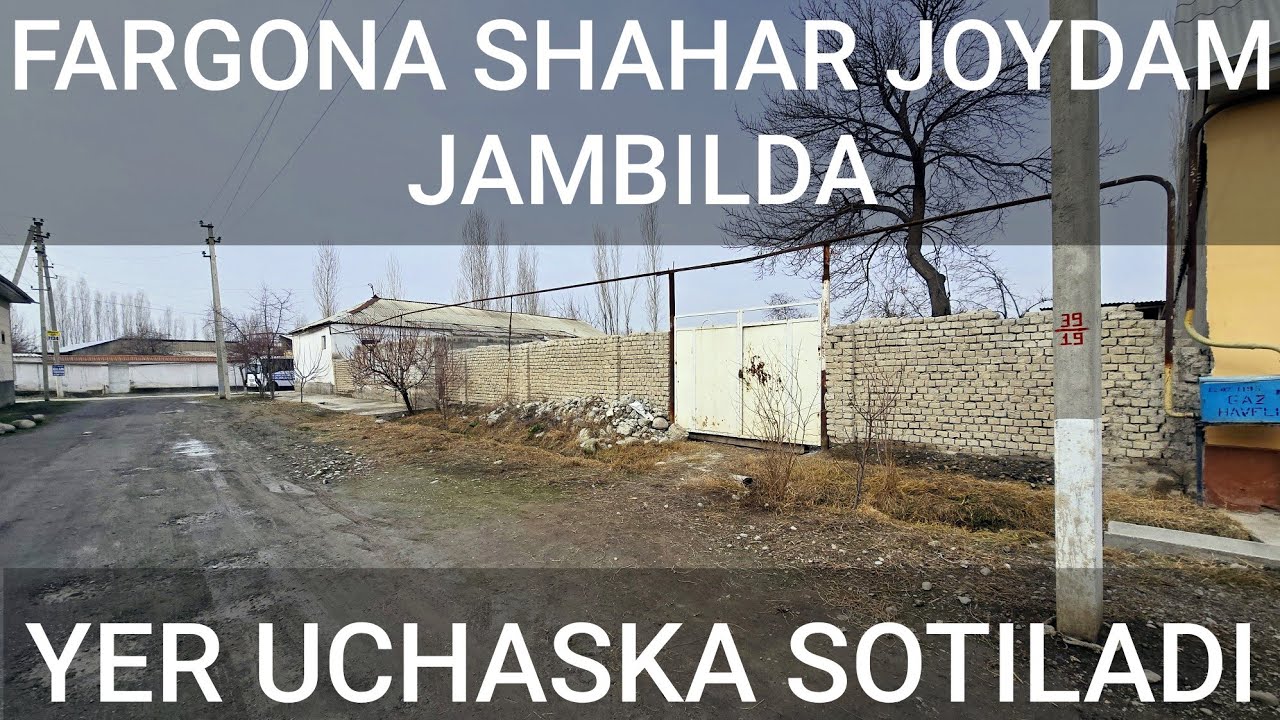 FARGONA SHAHAR JOYDAM 32 MAKTAB YONDA 4 SOTIX YER UCHASKA SOTILADI
