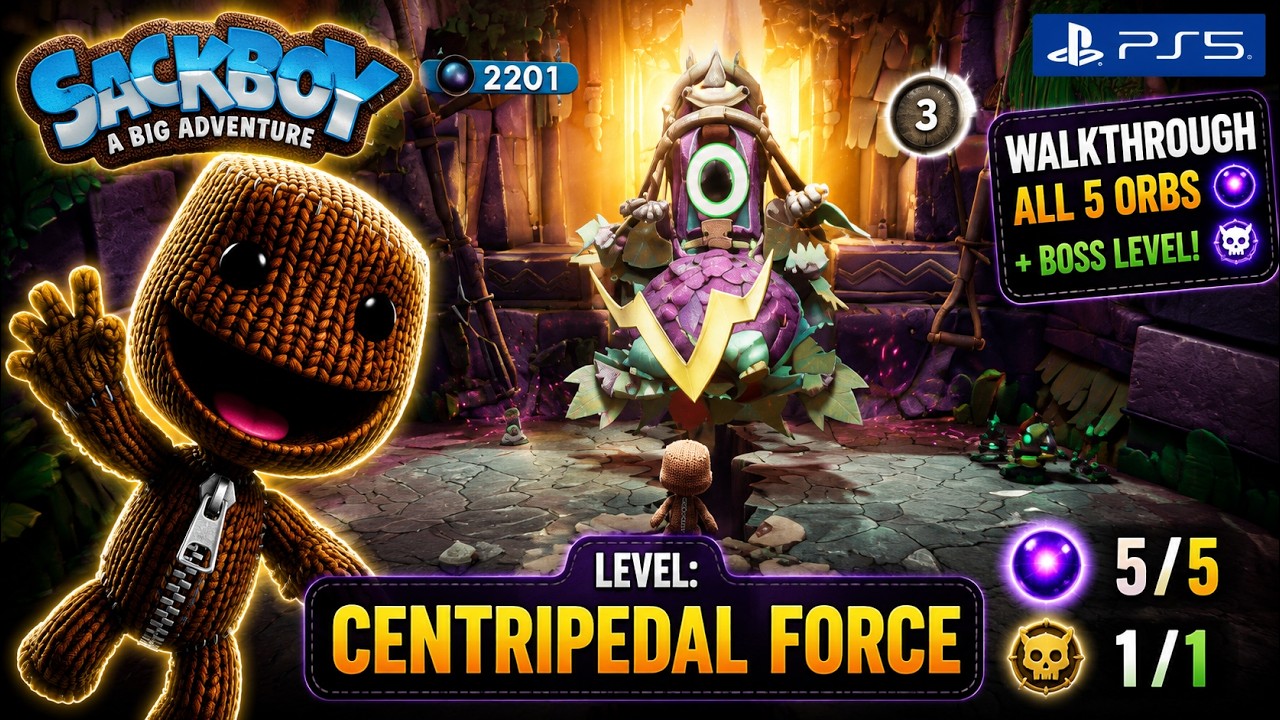 Sackboy | Level: Centripedal Force | Boss Level!