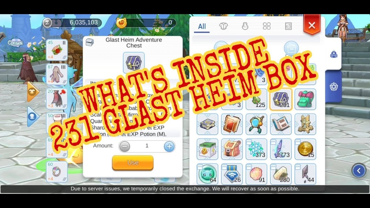 Unboxing 231 Glast Heim Adventure Box ! Easy Farm Biotite ?! Ragnarok Online Mobile