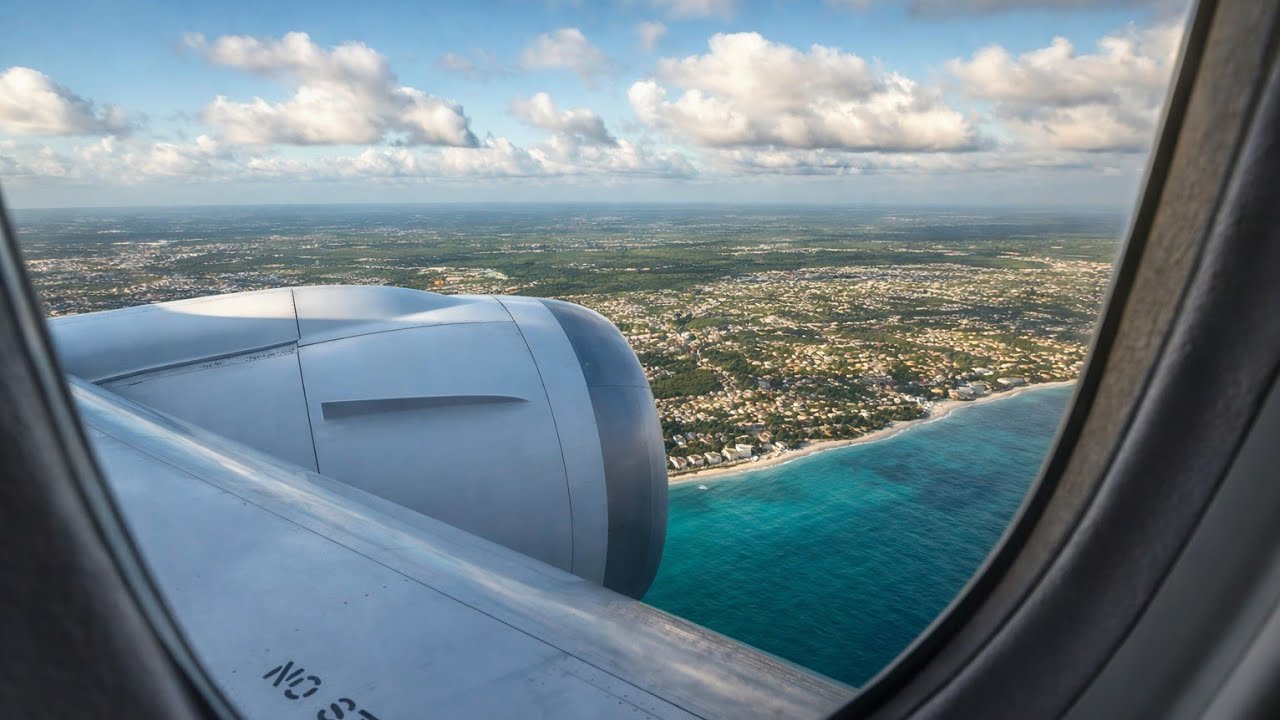 TUI Boeing 787-9 Dreamliner G-TUIM Landing in Barbados | TOM128 from Manchester