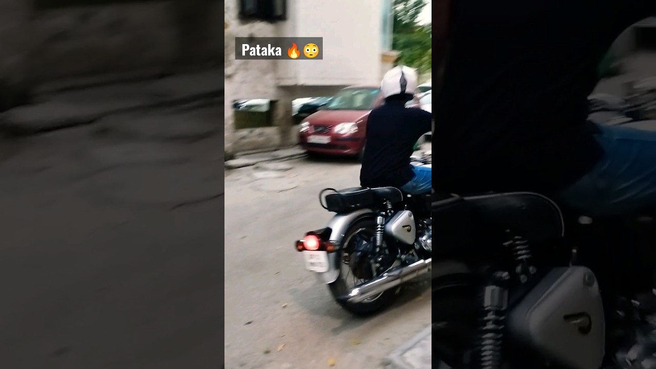 Bullet stock silencer pataka 🔥 #bullet #bullet350 #bulletpatake #shortvideo #viral