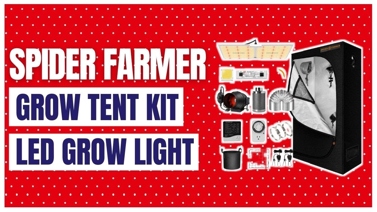 Spider Farmer Grow Tent Kit Complete SF-2000 LED Grow Light