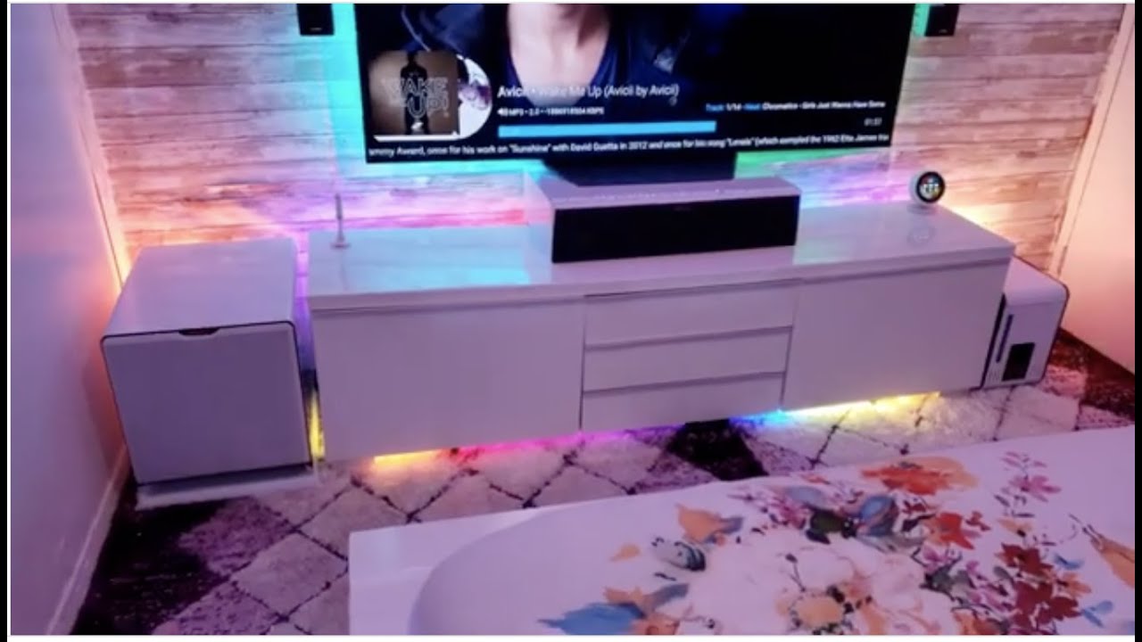 Bedroom Setup Update. New TV📺  & Speakers🔊 !!!