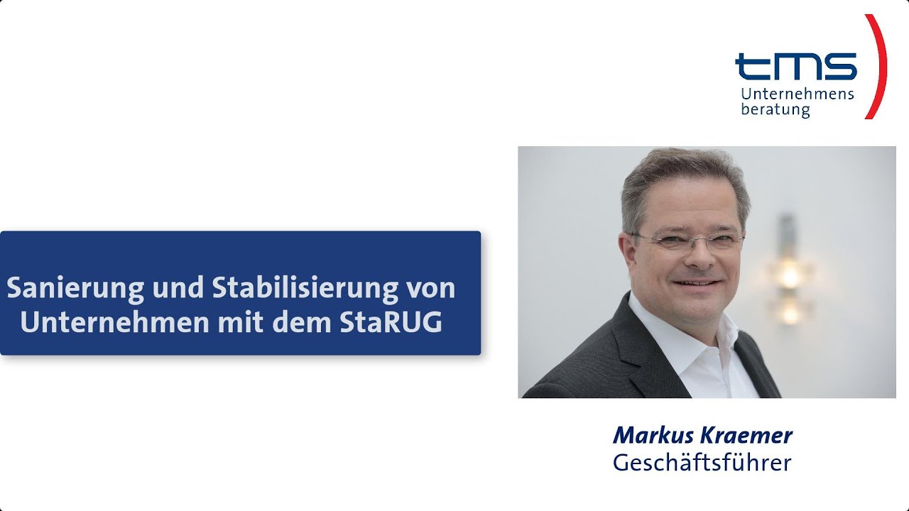Sanierung ohne Insolvenz: StaRUG im Überblick