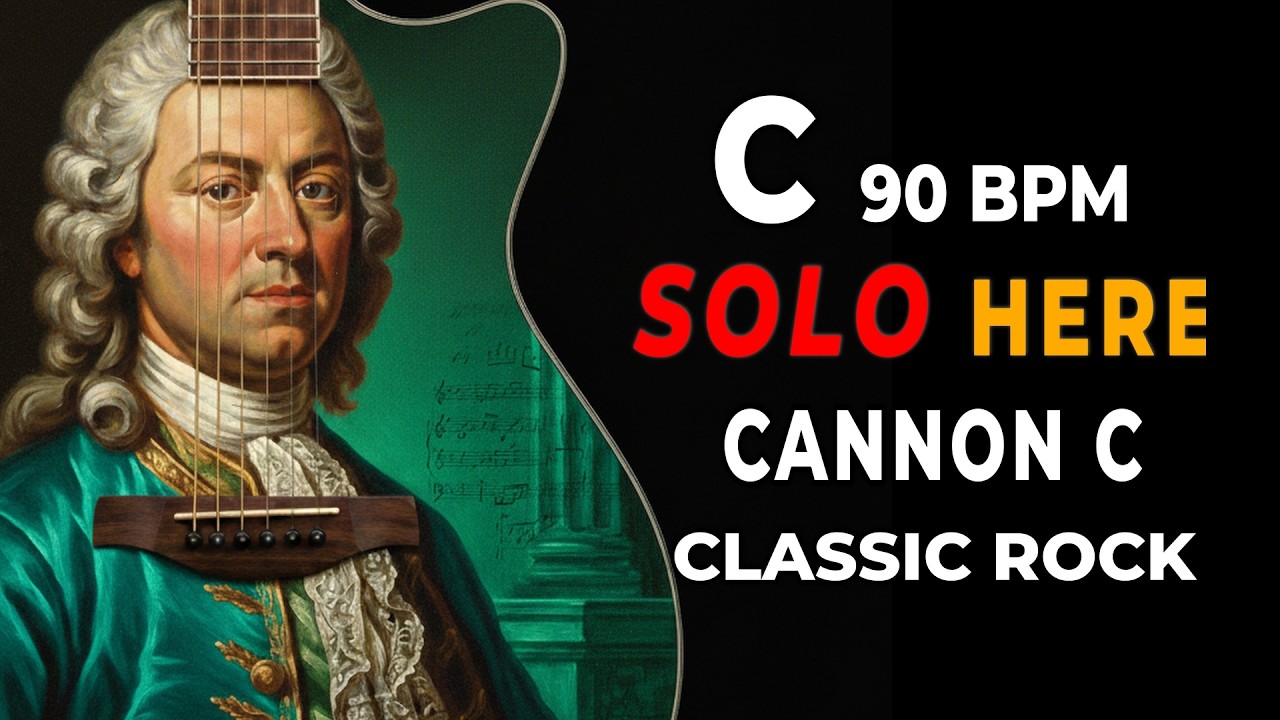 Cannon C Backing Track | 90 BPM | C Major | Pop Rock