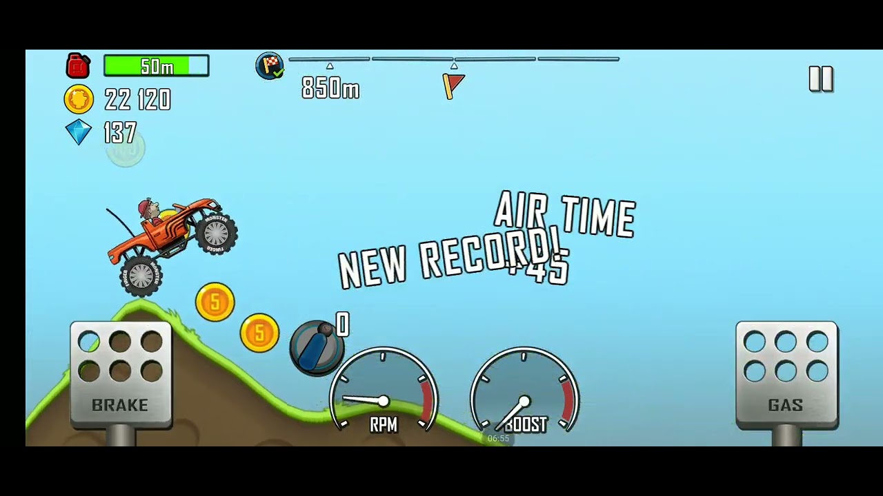 Hill climbing racing 🏎️☁️☁️ #3