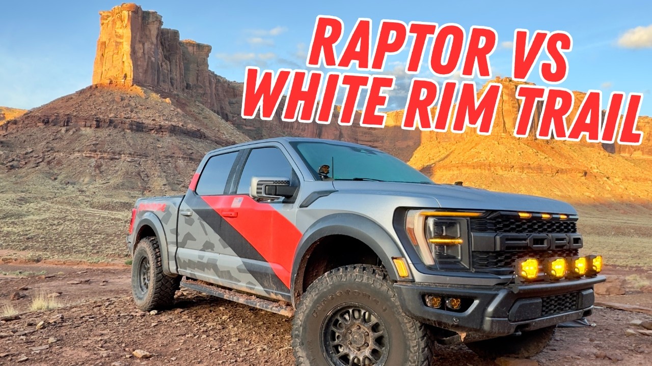 Moab's WHITE RIM Trail in a Ford F-150 RAPTOR - Can I Do The Whole Trail In One Day? Part 1