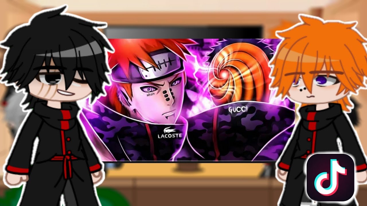 Akatsuki Reage Ao Rap Do Tobi e Pain 💔 (Naruto) + Batalha Tobi Vs. Konan + TikTok (Gacha Club)