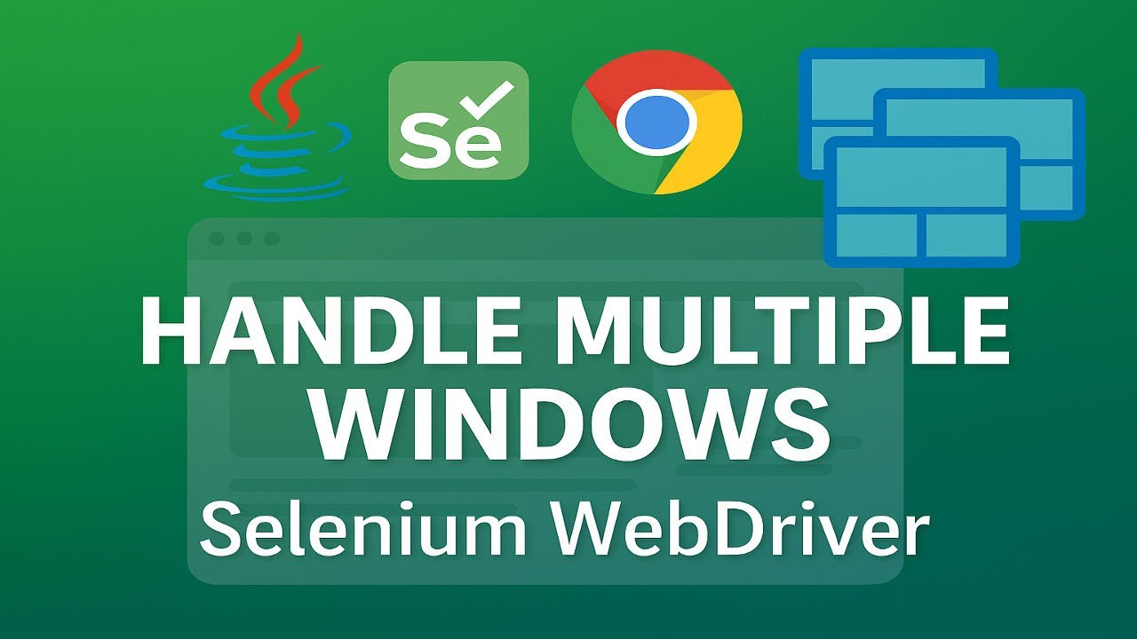 How to handle multiple Windows in Selenium WebDriver | getWindowHandle, getWindowHandles, switchTo#2