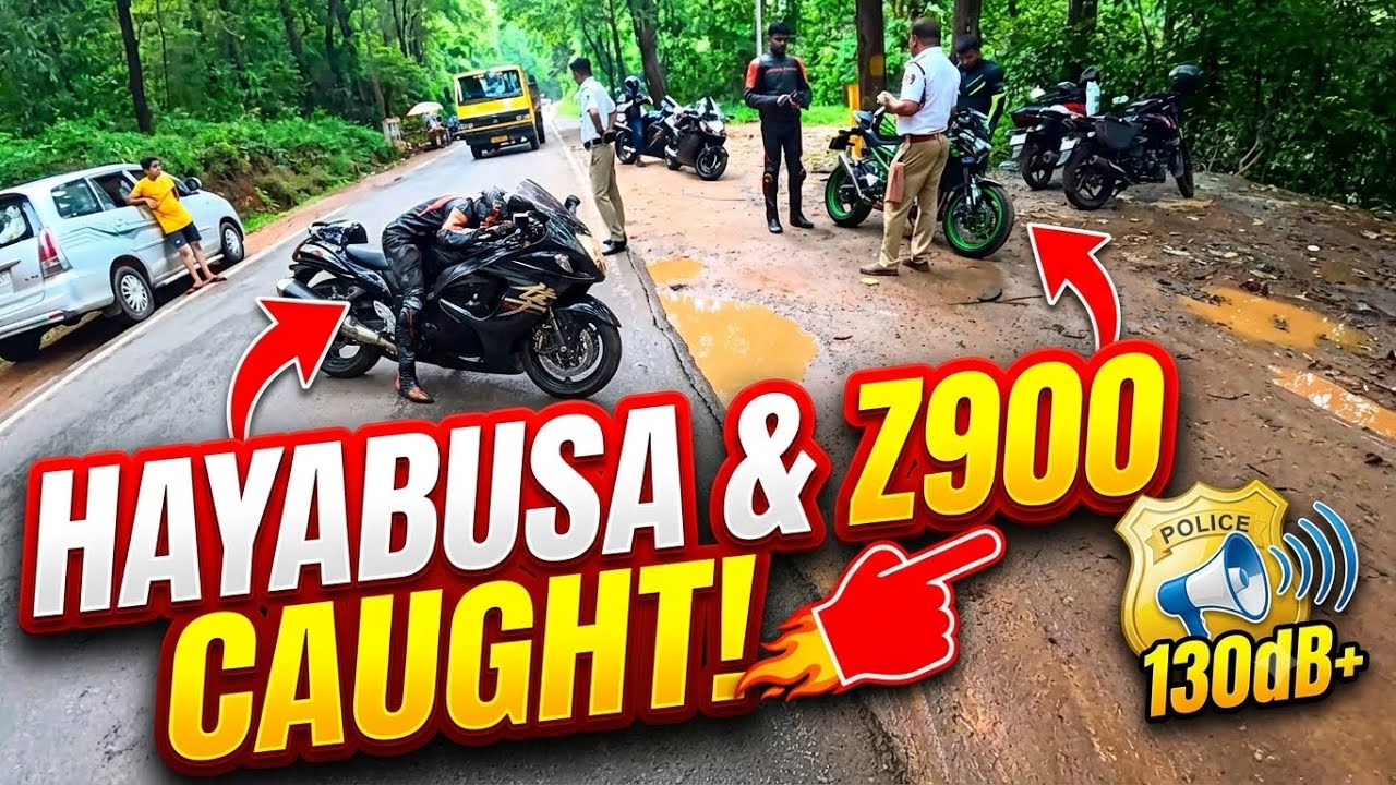 Ride To Dharmasthala caught for Exhaust Hayabusa Z900 #vlog 