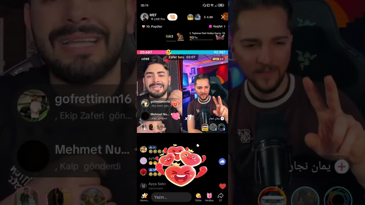 MEF, YAMAN, BARBAR, YEİSSO, KAAN, MARUL  devamı var  (28.01.2025)