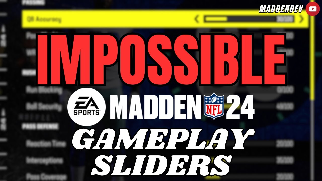 The *HARDEST* All-Madden Madden 24 Franchise Gameplay Sliders