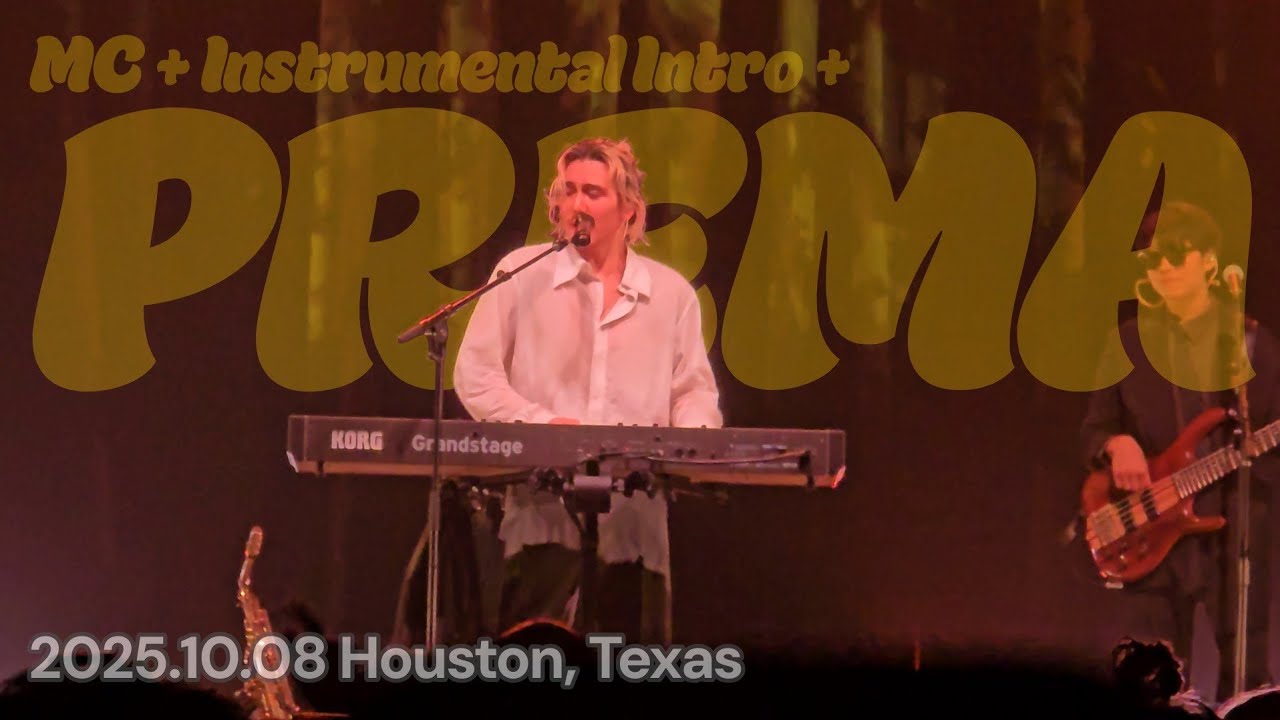 251008 MC + Inst. + Prema - Fujii Kaze - North American Tour in Houston [4K FANCAM]