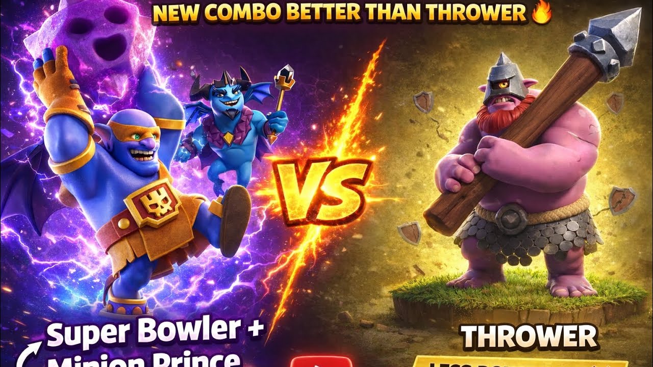 Super Bowler × Minion Prince better than thrower for legend pushing | new op combo for th18