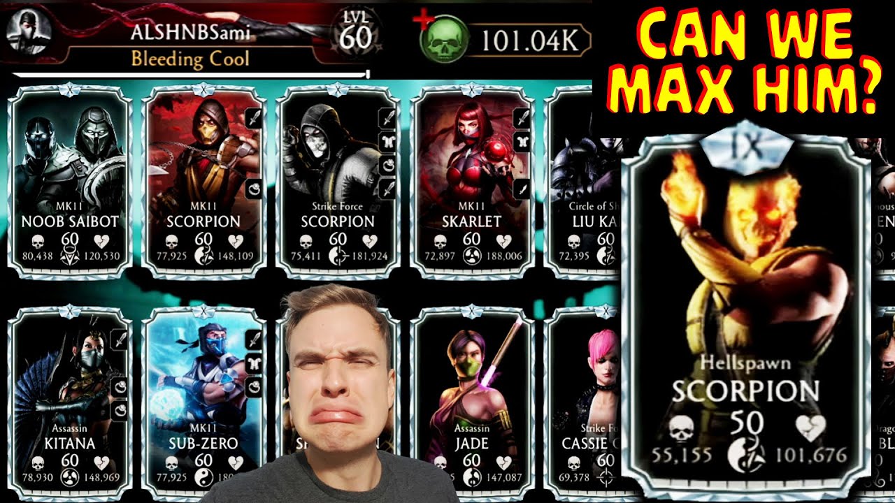 MK Mobile. Opening ENEG Pack on NEARLY MAXED ACCOUNT and CRYING! Can We Get 1 Hellspawn Scorpion?