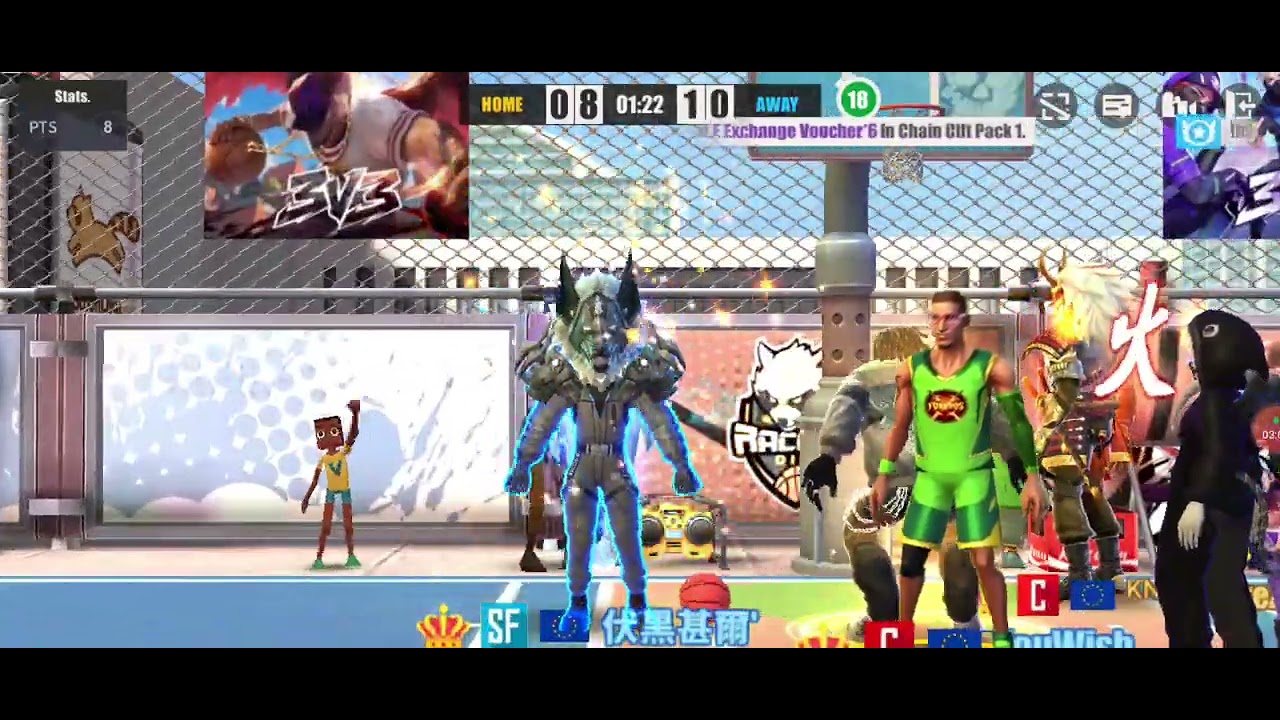 Martin vs Randy but Kyle decide fate of match #streetballallstar 