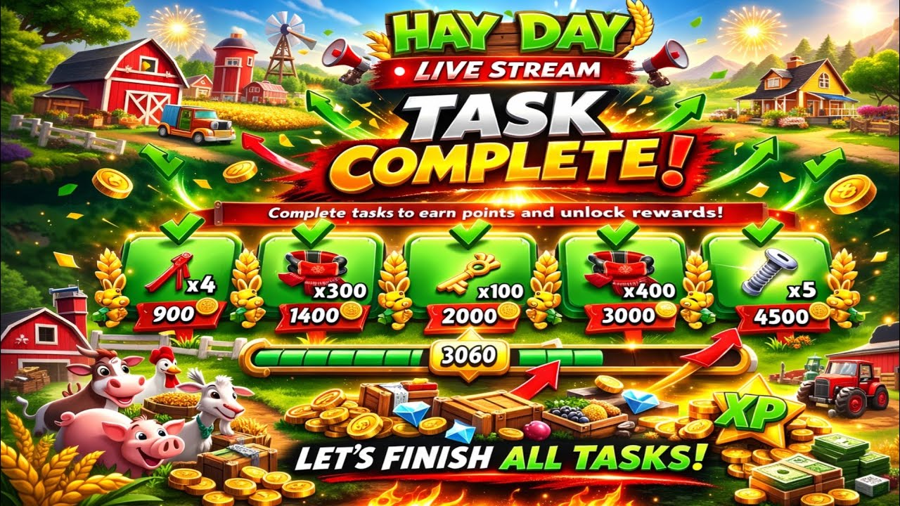 Hay Day Live Stream Level 105  Task gemeplay
