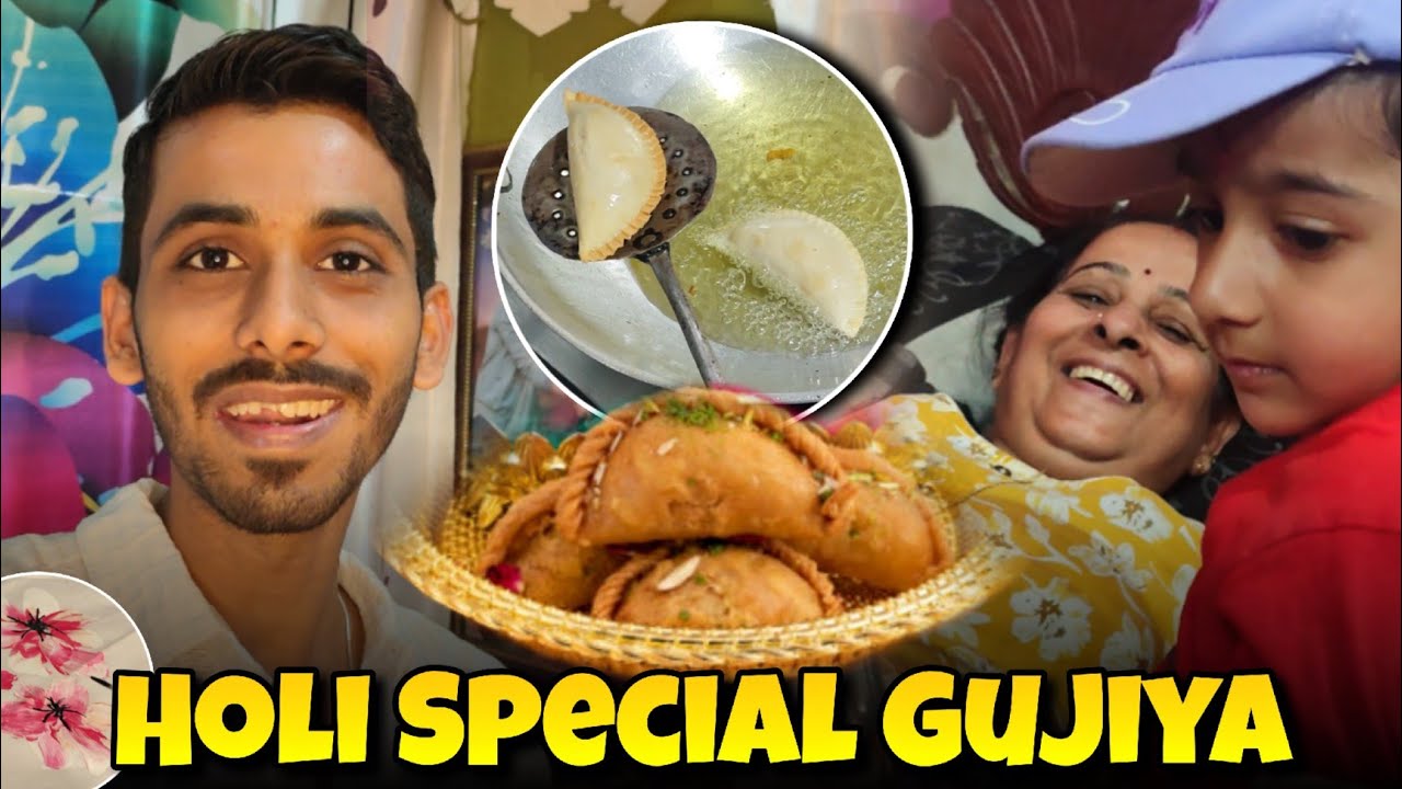 Mummy ke sath Gujiya banayi😍 | Mera creative Holi Kurta 🌸 | Holi 2026