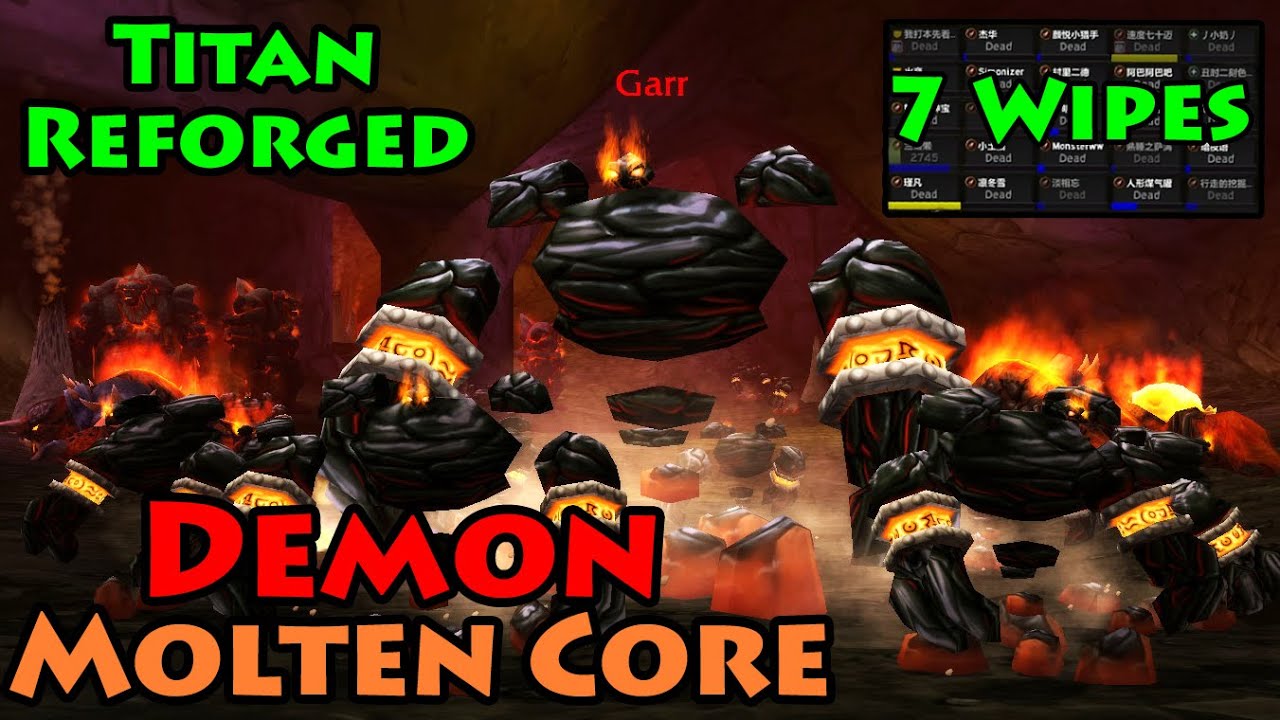 DEMONIC Last-Minute Molten Core PUG on the Chinese Servers | Titan Reforged
