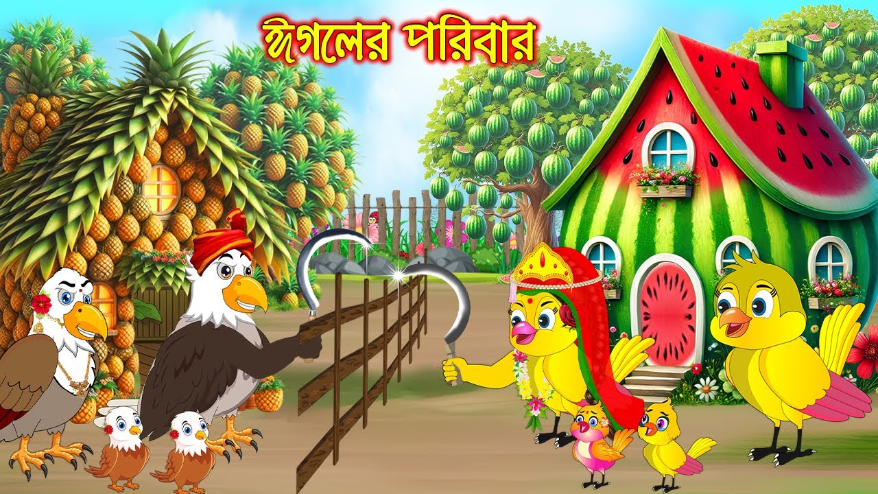 ঈগলের পরীবার | Egoler Poribar | Bangla Cartoon | Bengali moral stories | Tuni Pakhir Golpo | Pakhir