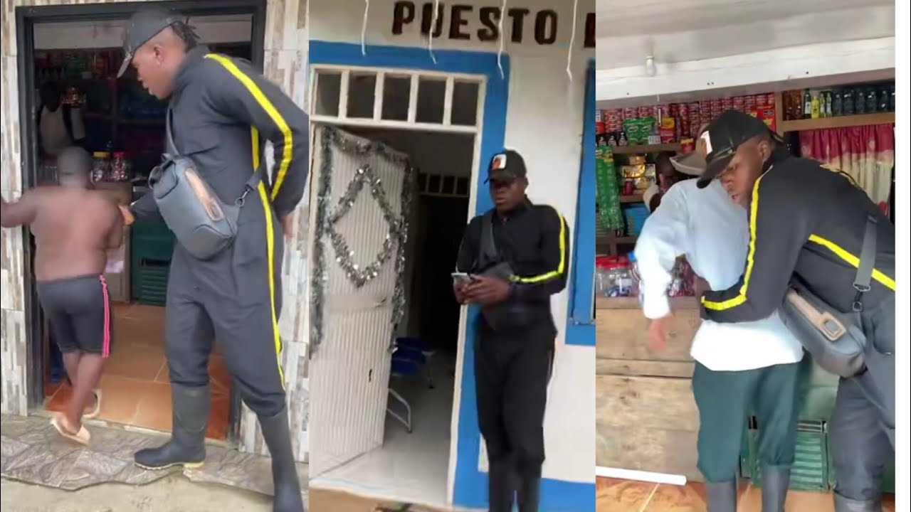 El vigilante de Don Arbey no deja entrar a Porkin y Don Saca #viralvideo #humor #video