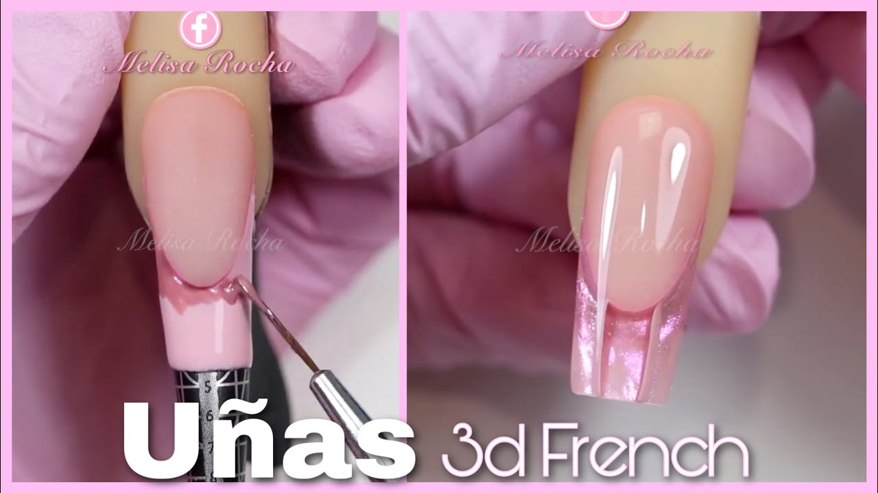 Uñas 3d French 💅🏼✨ Nail art