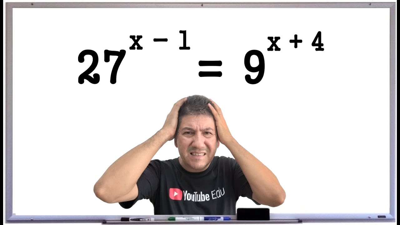 EQUAÇÕES EXPONENCIAIS  #2 - Prof Robson Liers - Mathematicamente