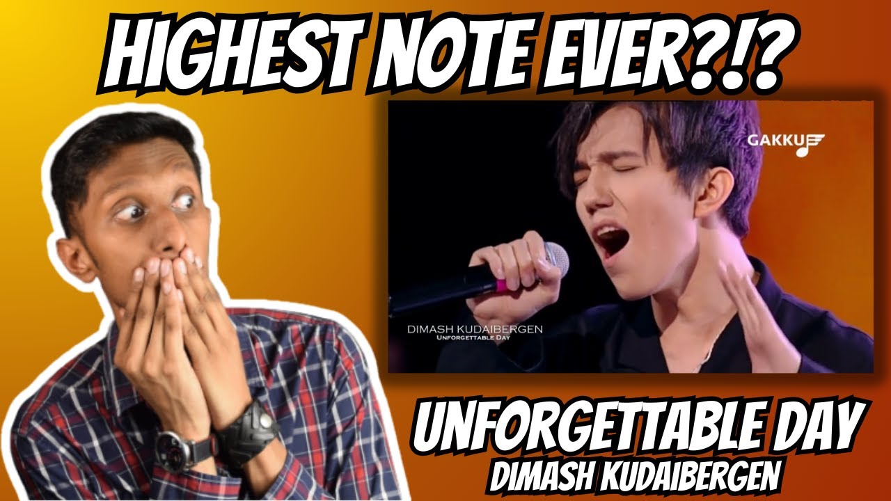 THAT IS SO HIGH! | Unforgettable Day - Dimash Kudaibergen (Vocal Analysis & Reaction)