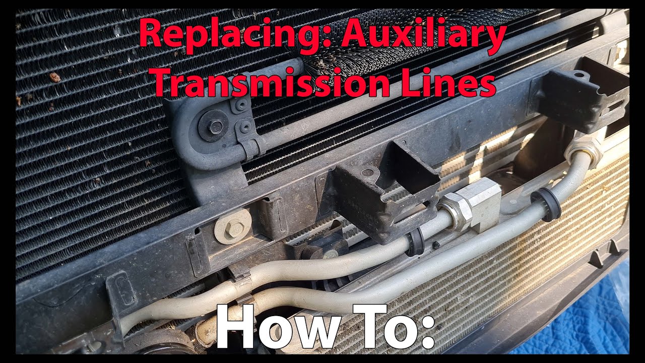 How to replace Auxiliary Transmission Cooler Lines 2018 Chevy Silverado 3500