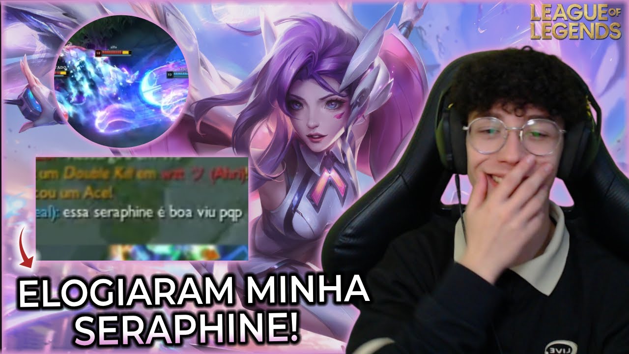 SERAPHINE PEEL TÁ FORTE? TESTEI E ME ELOGIARAM! - Seraphine Suporte Gameplay - League Of Legends