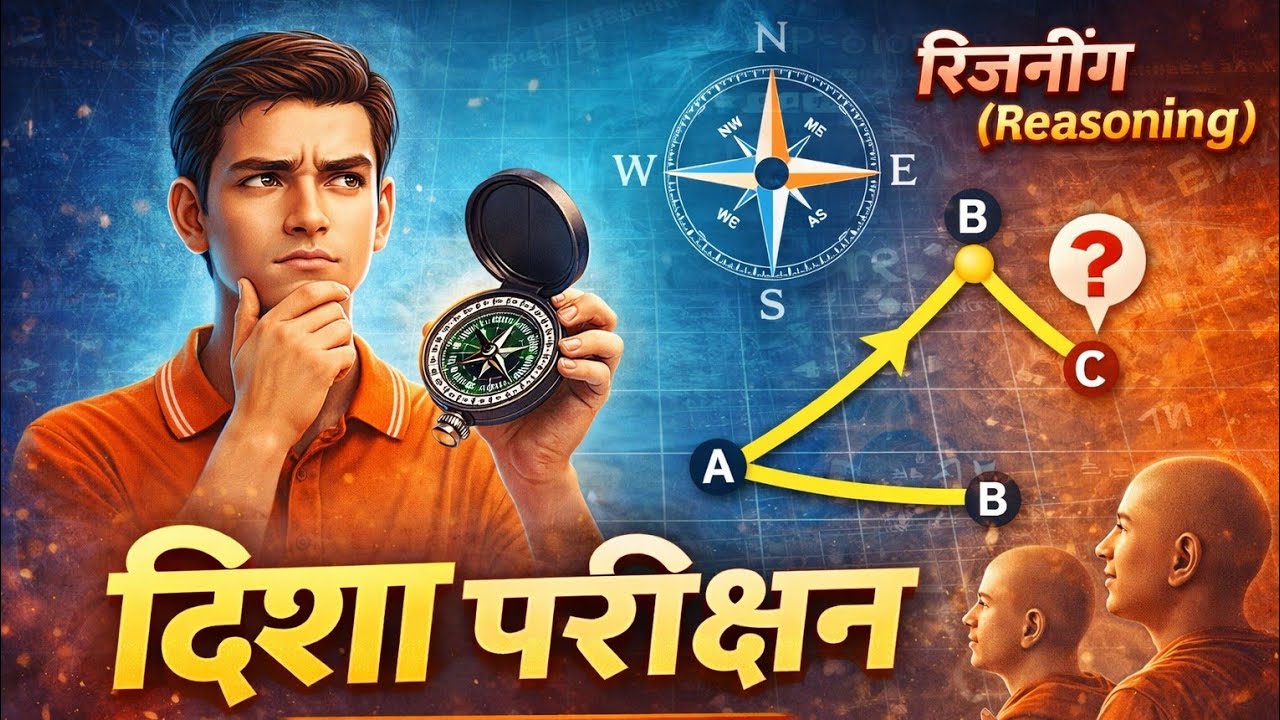 Direction test दिशा परीक्षण Up police Ntpc railway 
