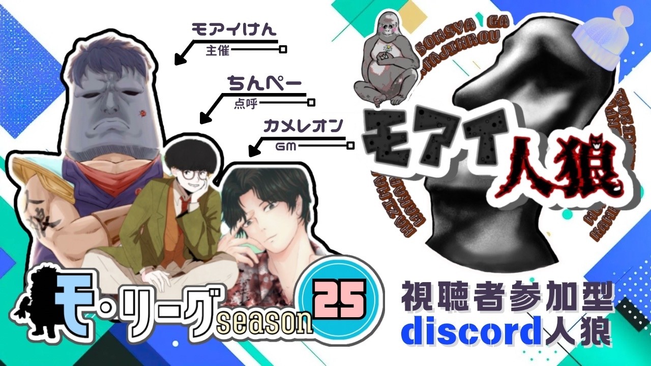 【ディスコード人狼】ほらね、モアイ人狼でしょ。【人狼】