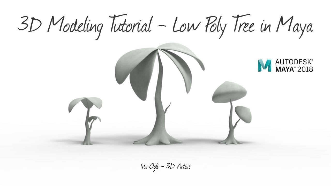 Low poly Tutorial - Modeling a Tree ready for animation in Autodesk Maya 2026