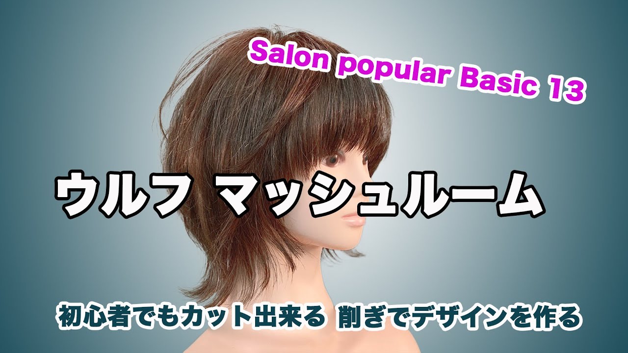 ウルフマッシュールム ヘアカットの仕方　Salon popular Basic 13