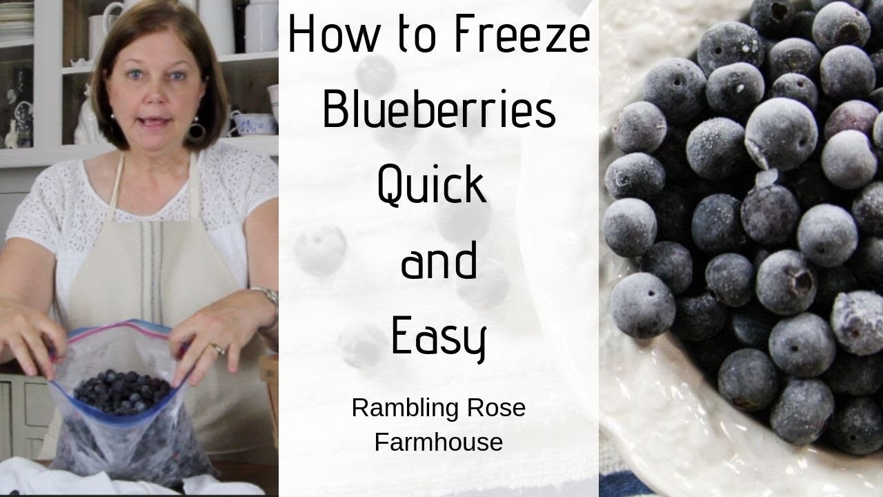 The Quick and Easy Way to Freeze Blueberries