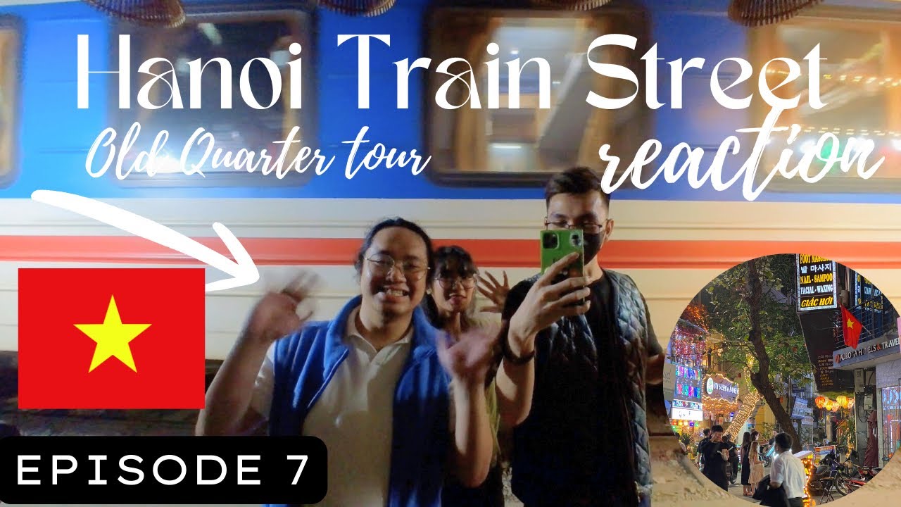 HANOI OLD QUARTER WALK TOUR 🇻🇳 + Vietnam Train Street LIVE Train Passing! 🚆😱