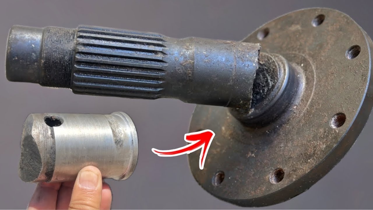 The Tractor's Broken Axle was Repaired so Firmly That There is no Risk of it Breaking Again Future