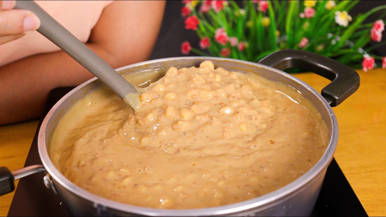 CANJICA DE AMENDOIM CARAMELIZADA - AINDA NÃO TINHA COMIDO NADA IGUAL