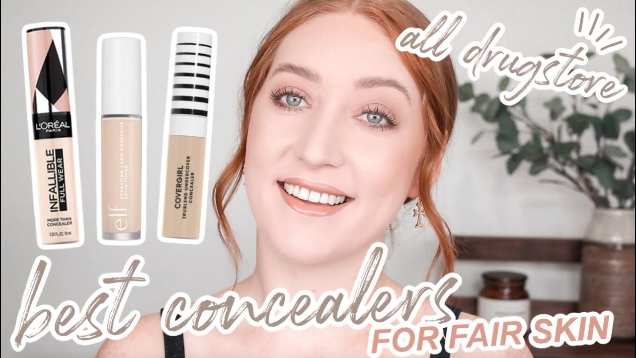 Best Concealers For Fair Skin 2021 🌸  Medium to Full Coverage | Best Drugstore Concealers Pale Skin