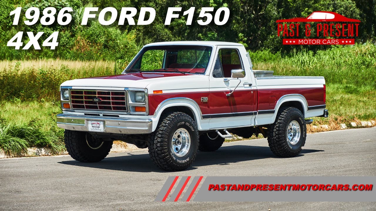 1986 Ford F150 RedWhite Red A 4x4 B48673