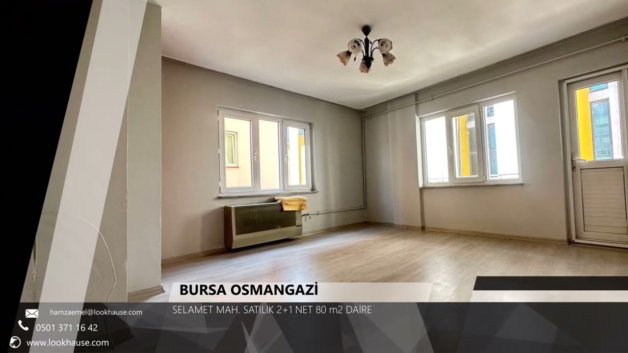 LOOKHAUSE BURSA OSMANGAZİ SELAMET MAH. SATILIK DAİRE