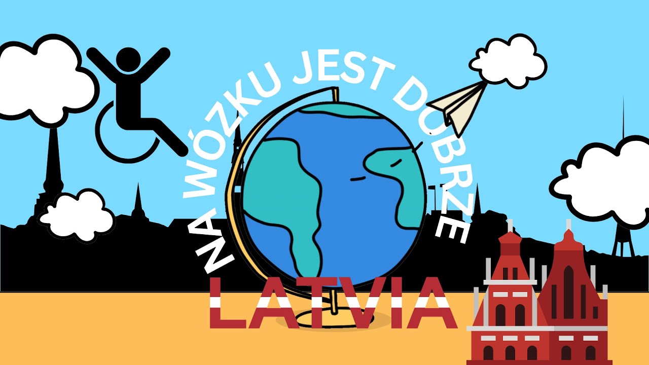 Na wózku jest dobrze #1. Podróż samolotem do Łotwy.